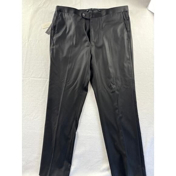 Men’s JWM J.Hilburn Black Wool Slack Dress Pants Sz 38 - Picture 1 of 4